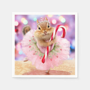 Chipmunk Plum Fairy Napkin