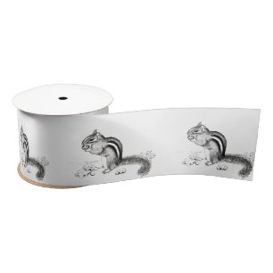 chipmunk Ribbon Satin Ribbon