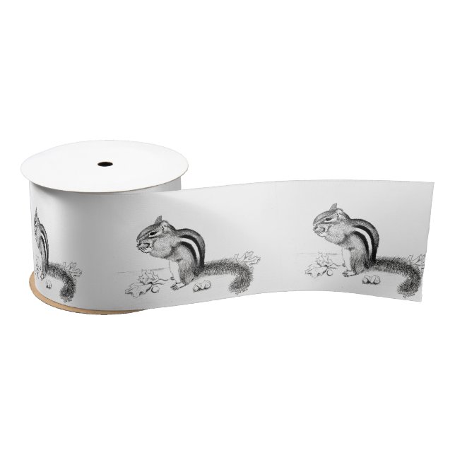 chipmunk Ribbon Satin Ribbon (Spool)