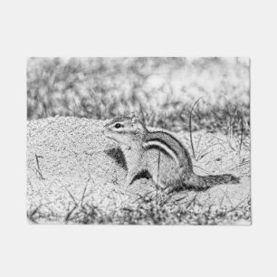 Chipmunk Sketch Doormat