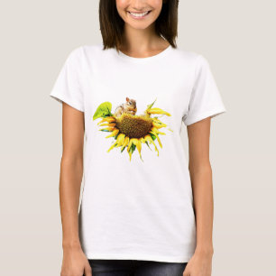 Chipmunk Snacking on Sunflower Seeds T-Shirt