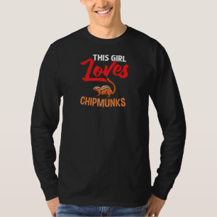 Chipmunk Squirrel Cute Pet House Animal Food Home T-Shirt