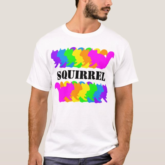 Chipmunk , squirrel , illustration (Colorful) T-Shirt (Front)