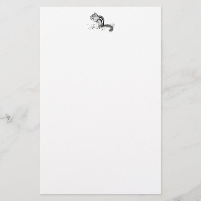Chipmunk Stationary Stationery (Front)