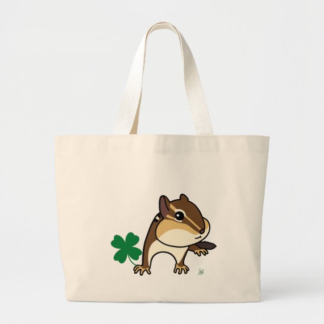 Chipmunk Truly yours Tote bag シマリスのトートバッグ! (Front)
