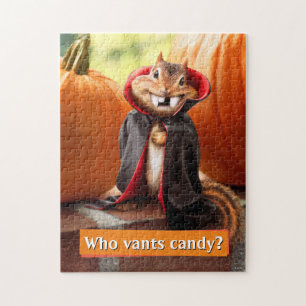 Chipmunk Vampire Jigsaw Puzzle