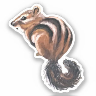 Chipmunk Vinyl Sticker