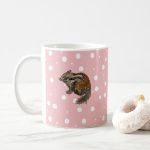 Chipmunk Wilderness Christmas Painting Coffee Mug