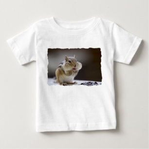 Chipmunk with Cheeks Full Photo Baby T-Shirt