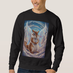 Chipmunk With Wings In Clouds Childrens Surreal Sp Sweatshirt