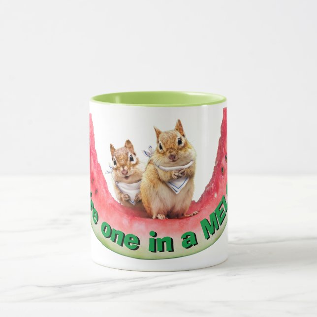 Chipmunks Eating Watermelon Mug (Center)