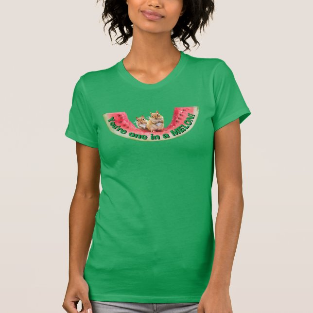 Chipmunks Eating Watermelon T-Shirt (Front)