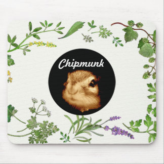 chipmunk's face (photograph) mouse mat