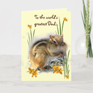 Chipmunks Fathers Day Card