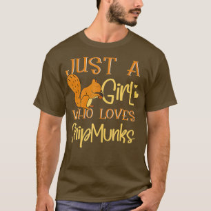 Chipmunks Girl Cute Chipmunks Whisperer Gift T-Shirt