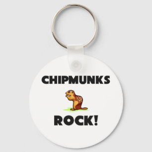 Chipmunks Rock Key Ring