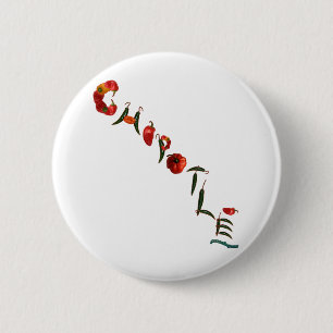 Chipotle Chilli Peppers 6 Cm Round Badge
