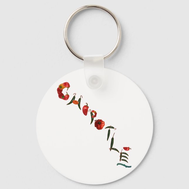 Chipotle Chilli Peppers Key Ring (Front)
