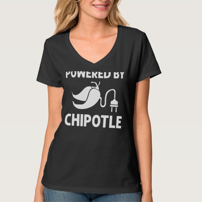 Chipotle Peppers Sauce Chilli Salsa Powder Queso F T-Shirt (Front)