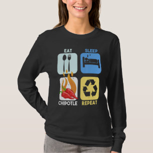 Chipotle Peppers Sauce Chilli Salsa Powder Queso F T-Shirt