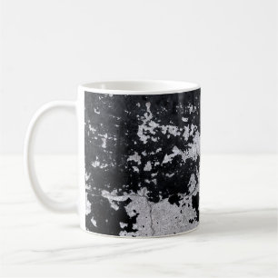 Chipped black paint coffee mug