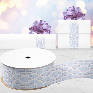 Chippendale Fret in Blue and Purple Grosgrain Ribbon