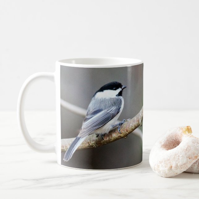 Chipper Chickadee Coffee Mug (With Donut)