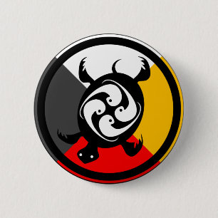 Chippewa Dodem Miskwaadesi 6 Cm Round Badge