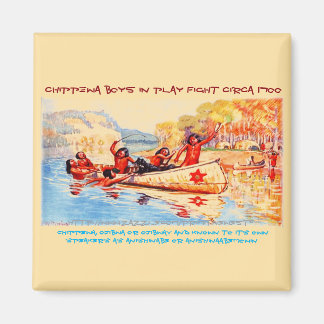 "Chippewa/Ojibwe Boys-Circa 1700" Magnet