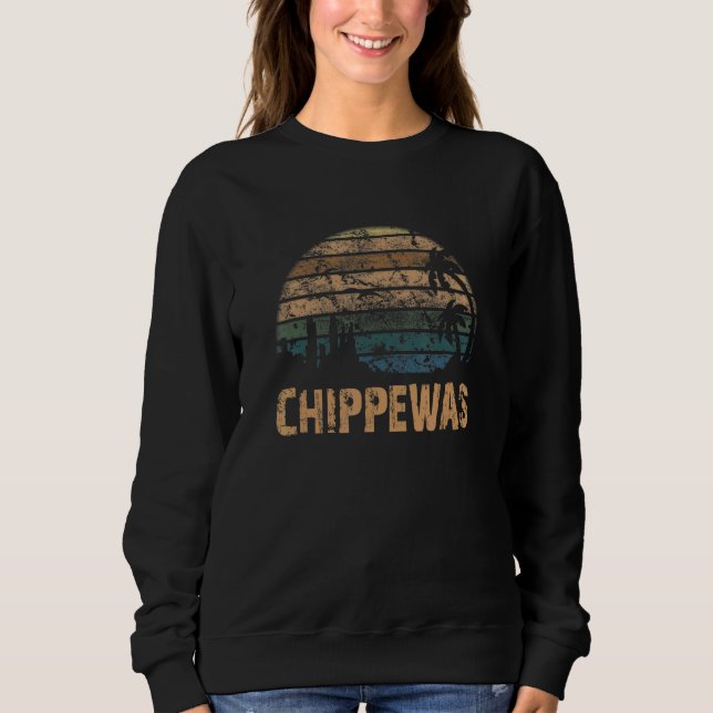 Chippewas Vintage Sunset Distressed Sweatshirt (Front)
