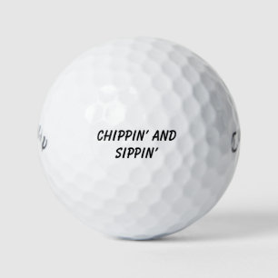 'Chippin and Sippin' Fun and Finesse, Playful Golf Balls