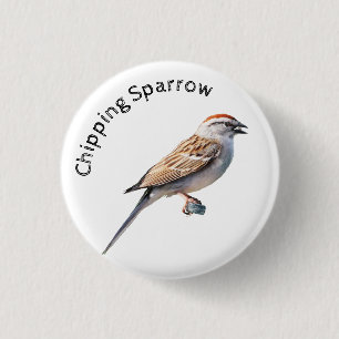 Chipping Sparrow 3 Cm Round Badge