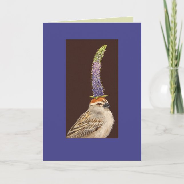 chipping sparrow card (Front)