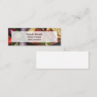 Chips and Homemade Salsa Mini Business Card
