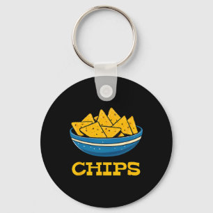 Chips And Salsa Matching Couple Halloween Costume Key Ring
