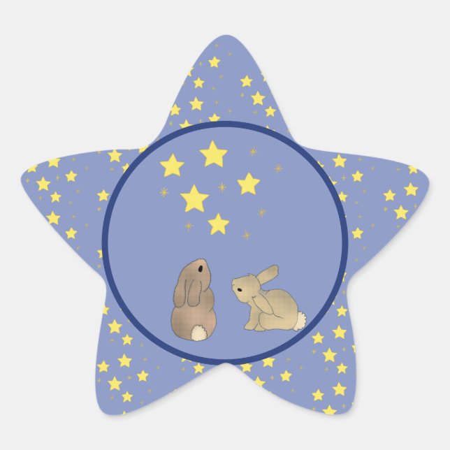 Chips and stars star sticker (Front)