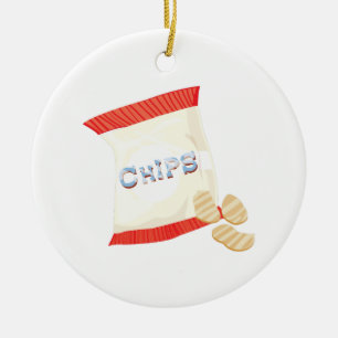 Chips Bag Ceramic Tree Decoration