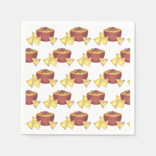 Chips Chilli Con Queso Blanco Nachos Cheese Dip Napkin