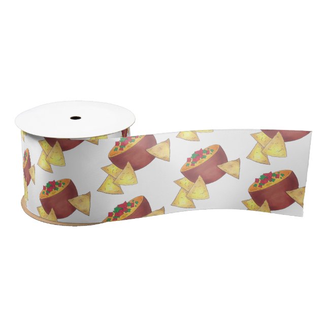 Chips Chilli Con Queso Blanco Nachos Cheese Dip Satin Ribbon (Spool)