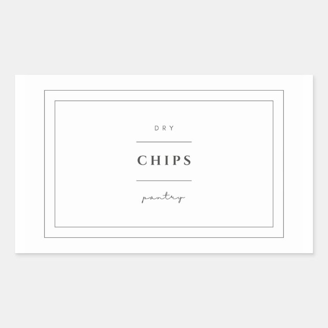 Chips Food Label Stickers (Front)