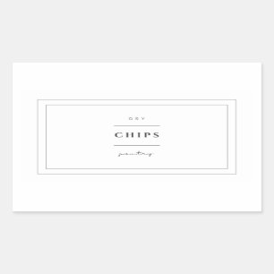 Chips Food Label Stickers