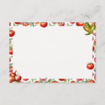 Chips 'N Salsa Blank Recipe Card