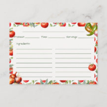 Chips 'N Salsa Recipe Card