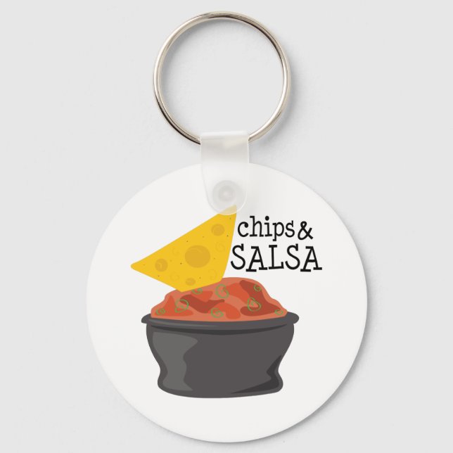 Chips & Salsa Key Ring (Front)