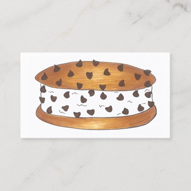 Chipwich Chocolate Chip Cookie Ice Cream Sandwich Business Card (Front)