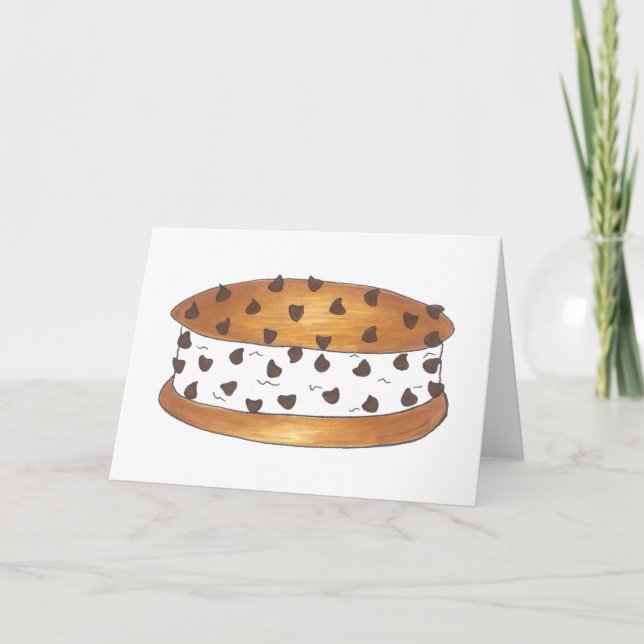 Chipwich Chocolate Chip Cookie Ice Cream Sandwich Card (Front)