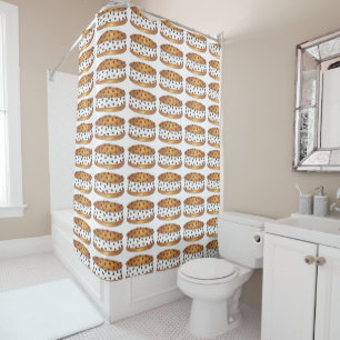 Chipwich Chocolate Chip Cookie Ice Cream Sandwich Shower Curtain