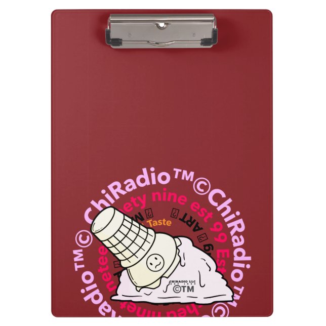 ChiRadioLLC ™ IceCream  Clipboard (Front)