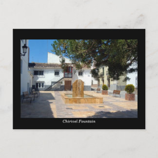 Chirivel Fountain postcard - Almeria, Spain