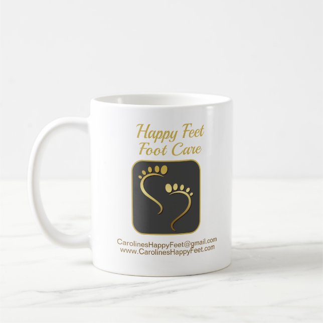 Chiropodist Podiatrist Pedicure Foot Care Business Coffee Mug (Left)